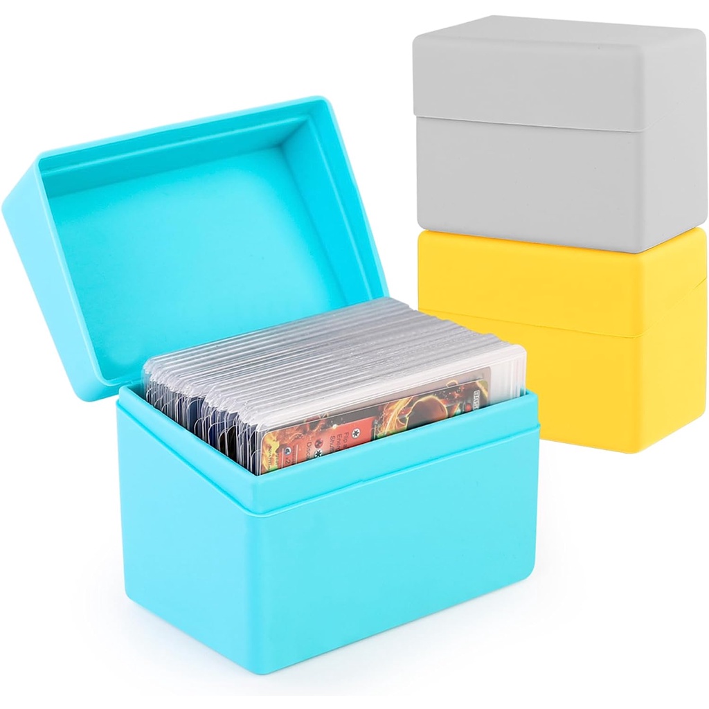 ชุดกล่องเก็บการ์ด 3 ชิ้น เข้ากันได้กับการ์ด PM, การ์ด MTG, การ์ด Yugioh & การ์ด TCG อื่นๆ กล่องสํารั