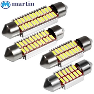 MARTIN หลอดไฟ Led 6000K 31 36 39 41 มม. สีขาว สําหรับติดป้ายทะเบียนรถยนต์ 1 ชิ้น