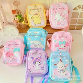 Yt2 กระเป๋าสะพายไหล่ ลาย Sanrio mymelody Pochacco Cinnamon HelloKitty น่ารัก สําหรับผู้หญิง