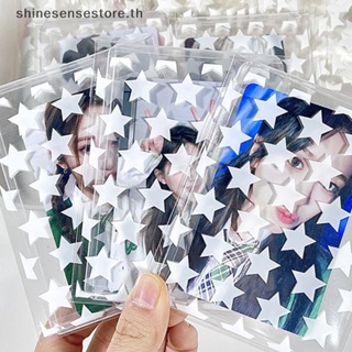 Shine ถุงพลาสติกใส ลายดาว มีกาวในตัว สําหรับใส่เครื่องประดับ บิสกิต 50 ชิ้น