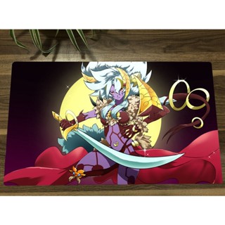 Yugioh! Lunalight Leo Dancer Card Game Play Mat TCG CCG แผ่นรองเมาส์ แบบกําหนดเอง ฟรีกระเป๋า