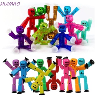 HUIMAO ของเล่นฟิกเกอร์ Stikbot พร้อมตัวดูด สุ่มสี เลือกได้ สําหรับของขวัญ