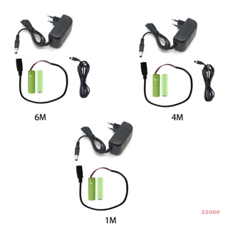 Zzz อะแดปเตอร์พาวเวอร์ซัพพลาย AC สําหรับแบตเตอรี่ AA LR6 AM3 2 AA