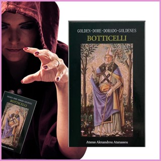 Golden Botticelli ไพ่ทาโรต์ 78 ใบ พร้อมหนังสือคู่มือ สําหรับผู้เริ่มต้น