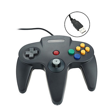 แบบมีสาย USB Controller สําหรับ Nintend N64 จอยสติ๊กเกมแบบมีสาย Gamepad Joypad สําหรับ Gamecube Cont