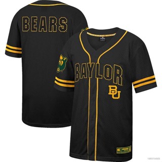 เสื้อกีฬาเบสบอล เสื้อคาร์ดิแกน พลัสไซซ์ NP2 Baylor Bears Jersey Button-Down PN2