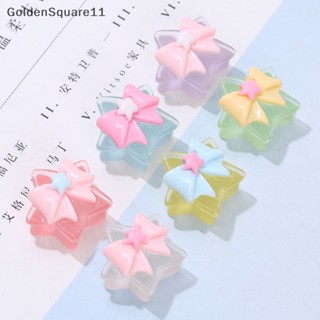 Goldensquare สติกเกอร์เรซิ่น รูปดาวห้าแฉก เรืองแสง ขนาดเล็ก สําหรับตกแต่งกล่องของขวัญ แก้วน้ํา โทรศัพท์ รองเท้า 5 ชิ้น