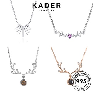 Kader Jewelry สร้อยคอเงิน 925 ประดับเพชรโมอิส เรียบง่าย เครื่องประดับ สําหรับผู้หญิง M048