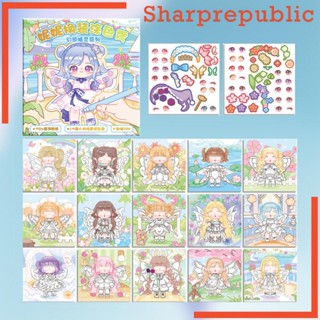 [Sharprepublic] สติกเกอร์ ลาย Make A Face สําหรับเด็ก อายุ 3 ปีขึ้นไป 12 ชิ้น