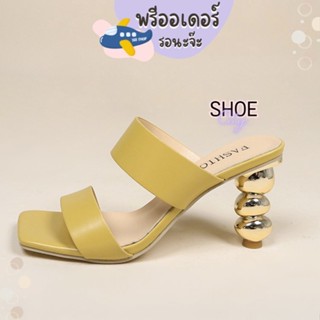 TM27 ส้นสูง 3.5 นิ้ว size 35-42 ส้นทอง รองเท้าส้นสูง ส้นสีทอง รองเท้าผู้หญิง พรีออเดอร์ 0305