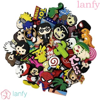 LANFY อุปกรณ์เสริมรองเท้า ลายการ์ตูน เหมาะกับของขวัญ สําหรับตกแต่งรองเท้า Diy จํานวน 20 ชิ้น