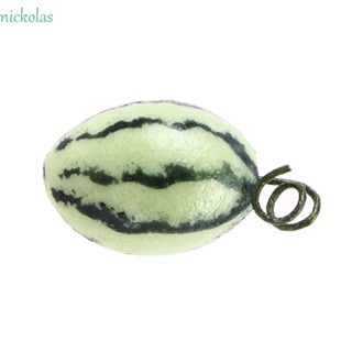 NICKOLAS โมเดลผลไม้จําลอง แตงโม เรซิ่น 1:12 ของเล่นคลาสสิก สําหรับตกแต่งบ้านตุ๊กตา