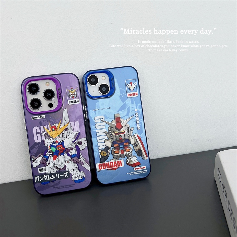 เคสแข็ง เคสไอโฟน iPhone 15 Pro Max iPhone 14 Pro Max iPhone 13 Pro Max iPhone 12 Pro Max iPhone 11 Cartoon Gundam กันดั้ม Protective Hard Case