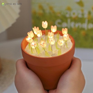 โคมไฟตั้งโต๊ะ รูปดอกทิวลิป DIY สําหรับของขวัญวันแม่