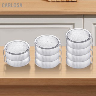  CARLOSA ฝาครอบอาหารหลายชั้นฝาครอบอาหารโปร่งใสมัลติฟังก์ชั่นเก็บอาหารหุ้มฉนวนสำหรับโต๊ะรับประทานอาหารในครัว