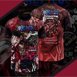 Onepiece X Gshock GA 110 Sublimation Szrt 2.0 Limited Edition | เสื้อยืดแขนสั้น | ปลอกคอ