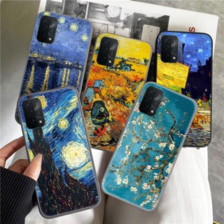 เคสโทรศัพท์มือถือแบบนิ่ม ลาย Van Gogh Starry Night Tardis C274 สําหรับ OPPO A12E A15 A15S A53S A55 A56 A53 A32 A16 A16S A54S A54 A8 A31