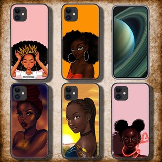 เคสโทรศัพท์ TPU แบบนิ่ม ลาย Y8 African American Afro Girls สําหรับ iPhone SE 2020 12 Mini 13 Pro Max