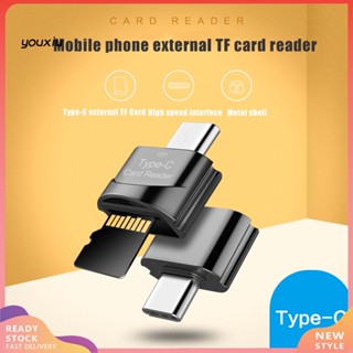 Youxiu อะแดปเตอร์การ์ดรีดเดอร์ Micro - Usb / Type - C Memory Card Reader Tf Micro - Sd Otg