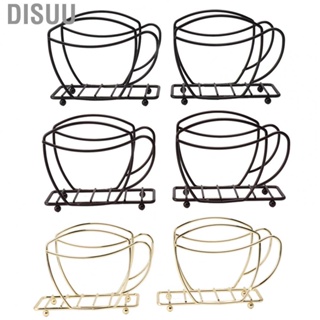 Disuu Tabletop Napkin Holder  Freestanding Iron Coffee Cup Shape 2PCS for Restaurant