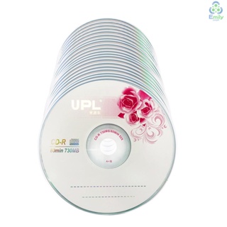 แผ่น CD-R 700MB 80 นาที เกรด A 52X [23] [มาใหม่] 25 ชิ้น