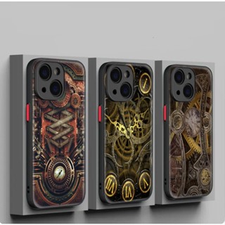 เคสโทรศัพท์มือถือแบบนิ่ม กันรอยเลนส์กล้อง ลายเกียร์ Steampunk C203 สําหรับ iPhone SE SE2 SE3 7 8 Plus XR XS Max 11 Pro Max