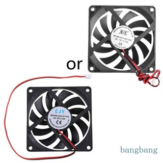 Bang พัดลมระบายความร้อน CPU 8 ซม. 80 มม. 2600rpm DC12V 0 15A 2pin สําหรับคอมพิวเตอร์ตั้งโต๊ะ