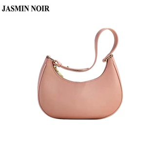 Jasmin NOIR กระเป๋าสะพายไหล่ กระเป๋าถือ หนัง PU ขนาดเล็ก เรียบง่าย สําหรับสตรี