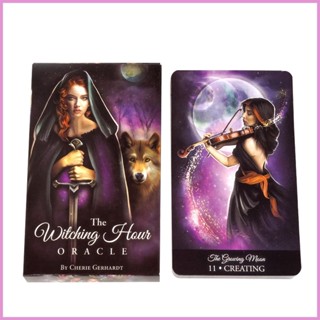 การ์ดเกมกระดาน The Witching Hour Oracle Fate Card Game For All Skill Levels สําหรับงานปาร์ตี้