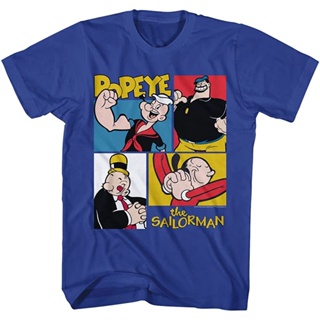 เสื้อยืด Popeye Popeye The Sailor Man Mens Short Sleeve T Shirt Vintage Style Graphic Tees : Clothing  Shoes &amp; Je S-5XL