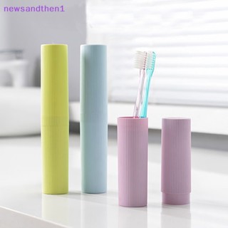 Newsandthen1 เดินทาง แบบพกพา แปรงสีฟัน ถ้วย ที่วางยาสีฟัน ห้องน้ํา กล่องเก็บของ จัดระเบียบ อุปกรณ์อาบน้ํา ถ้วย สร้างสรรค์ ประหยัด กล่องดี