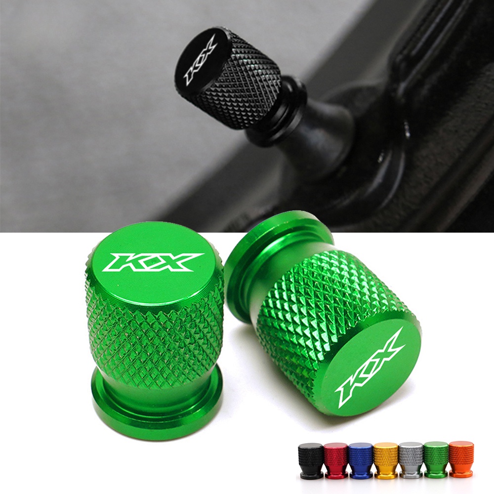 ฝาครอบวาล์วล้อรถจักรยานยนต์ CNC สําหรับ Kawasaki KX65 KX80 KX85 KX125 KX250 KX250F KX450F KX 125 250