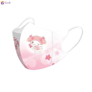 หน้ากากเด็ก 3 มิติ การ์ตูนน่ารัก Hello Kitty Mask หน้ากากป้องกันฤดูร้อน 10 ชิ้น หน้ากากพิมพ์ลาย 3 มิติ สำหรับเด็ก 【goob】