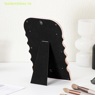 Goldensilver กระจกแต่งหน้า แบบตั้งโต๊ะ สีเงิน สําหรับห้องน้ํา ห้องนอน