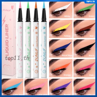 Dunuf Long Lasting Liquid Eyeliner Pencil Super Slim Waterproof Eye Makeup 12 Color Sharp, So Simple Waterproof Pencil Liner Eyes Makeup Student Party (top11.th.)