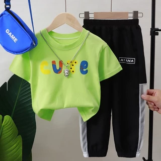 พร้อมส่ง ชุดเซ็ทเเฟชั่นเด็กชายเเละเด็กหญิง ชุดเสื้อเด็กผู้ชาย ชุดเซ็ทเด็ก ชุดเซ็ทเเฟชั่นของเด็กโต