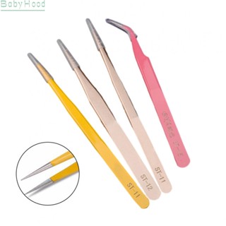 【Big Discounts】Anti-Static Tweezers Bend Long nose Tweezers For intersperse Beads Jewerly Tool#BBHOOD