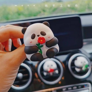 Adorable Panda Car Vent Perfume Aromatherapy Chubby Toot Fatty Panda Cute Girls Gifts Car Decoration C6RD