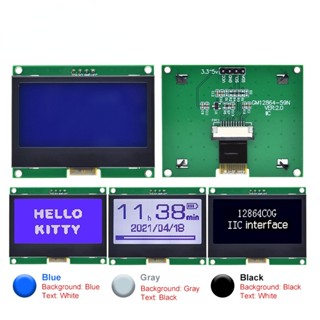 โมดูลหน้าจอ LCD 12864 IIC 128x64 I2C ST7567S COG LCM 128x64 สําหรับ Arduino