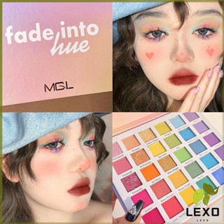 LEXO อายแชโดว์พาเลท 30 สี  เครื่องสําอางสําหรับแต่งหน้า น้ําหนักเบา สีรุ้ง สําหรับผู้หญิง Eye shadow