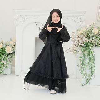 Lovely Kids Plus Pashmina Gamis Girls Premium Mix Malika Premium Size 7-9 Years