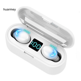 Huarmey F9-5 หูฟังสเตอริโอไร้สาย บลูทูธ 50 8D HiFi เสียงเบสหนัก