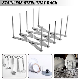 New Adjustable Pot Pan Lid Stand Rack Stainless Steel Kitchen Organiser Holder
