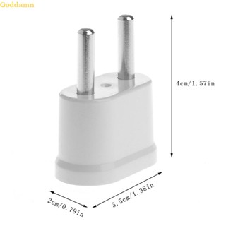 Godd อะแดปเตอร์แปลงปลั๊ก US เป็น EU AC 2 ขา เป็น 2 ขา ทรงกลม สไตล์ยุโรป