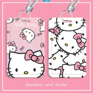 Sanrio Kawaii Big head HelloKitty พวงกุญแจ กระเป๋าใส่บัตรเครดิต บัตรประจําตัวประชาชน นักเรียน ผู้หญิง ผู้ชาย เดินทาง รถบัส ธนาคาร นามบัตร [ZK]