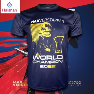 Haishan F1 เสื้อยืด ลาย World Champion Formula One Max Verstappen # FM0061 S-5XL 2022