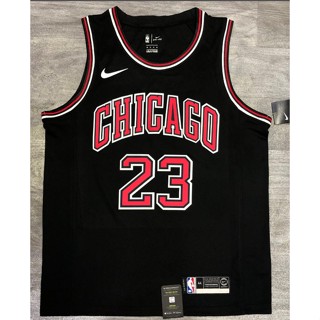 Nba Chicago Bulls No. ไม่ซ้ําใคร เสื้อกีฬาบาสเก็ตบอล 23 Jor dan สีดํา 788108