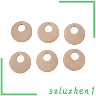 [Szluzhen1] Blesiya จี้ยางกัดไม้ธรรมชาติ 50 ชิ้น 40 มม. 50 ชิ้น DIY