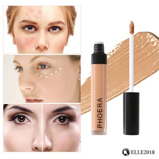 Phoera 2pcs Concealer+puff Moisturizing Concealer Without Card Powder Stealth Pores Naturally Served Waterproof Base Makeup 【elle20181_th】