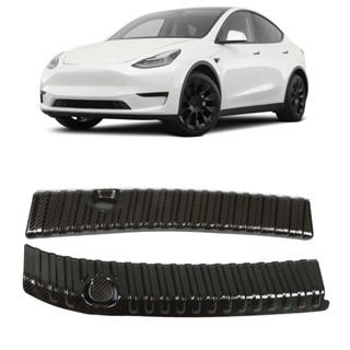 Sportswear Shop  2 ชิ้นกันชนหลังแยกการออกแบบสแตนเลส Trunk Sill Protector เปลี่ยนสำหรับ Tesla รุ่น Y 2021-2023